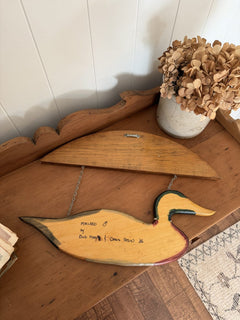 Mallard Duck "Welcome" Sign