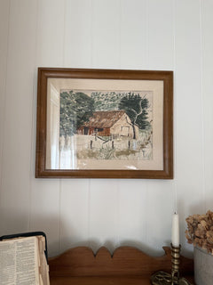 Watercolor Cottage Painting