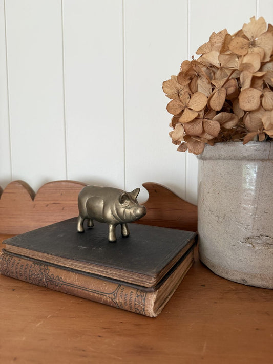 Small Brass Pig